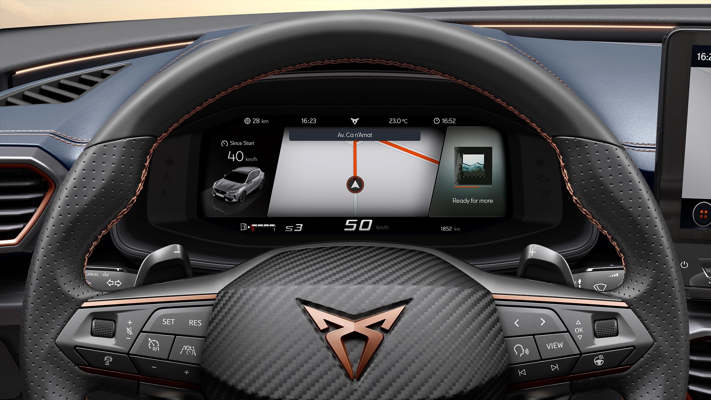 Nový kompaktní digitální kokpit 10,25 palců cupra formentor suv