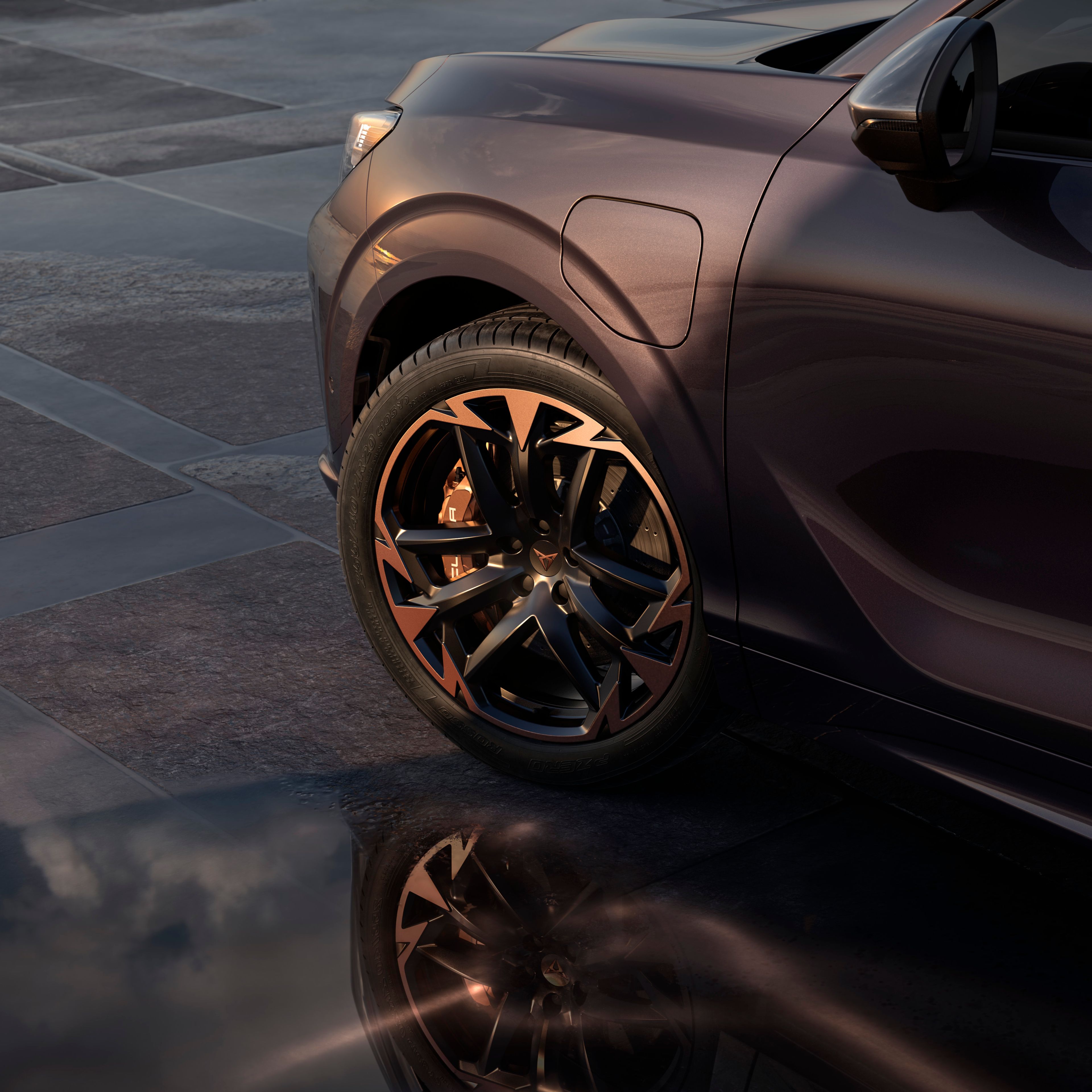 Nová 20" kola z lehkých slitin Vortex Copper na vozu CUPRA Terramar