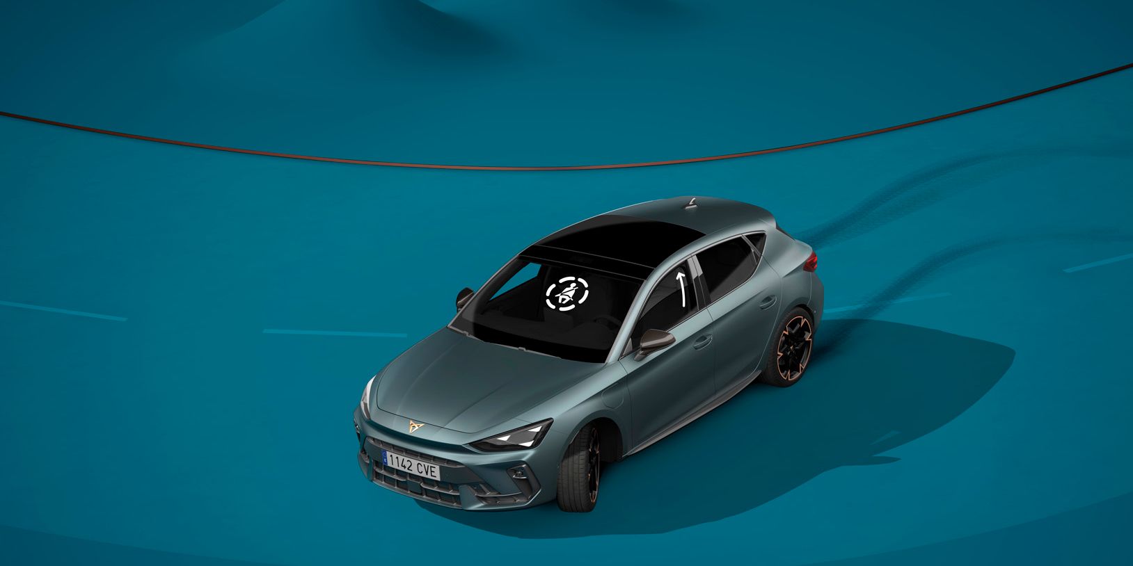Přednárazová funkce Pre-Crash u nové CUPRA Leon. 