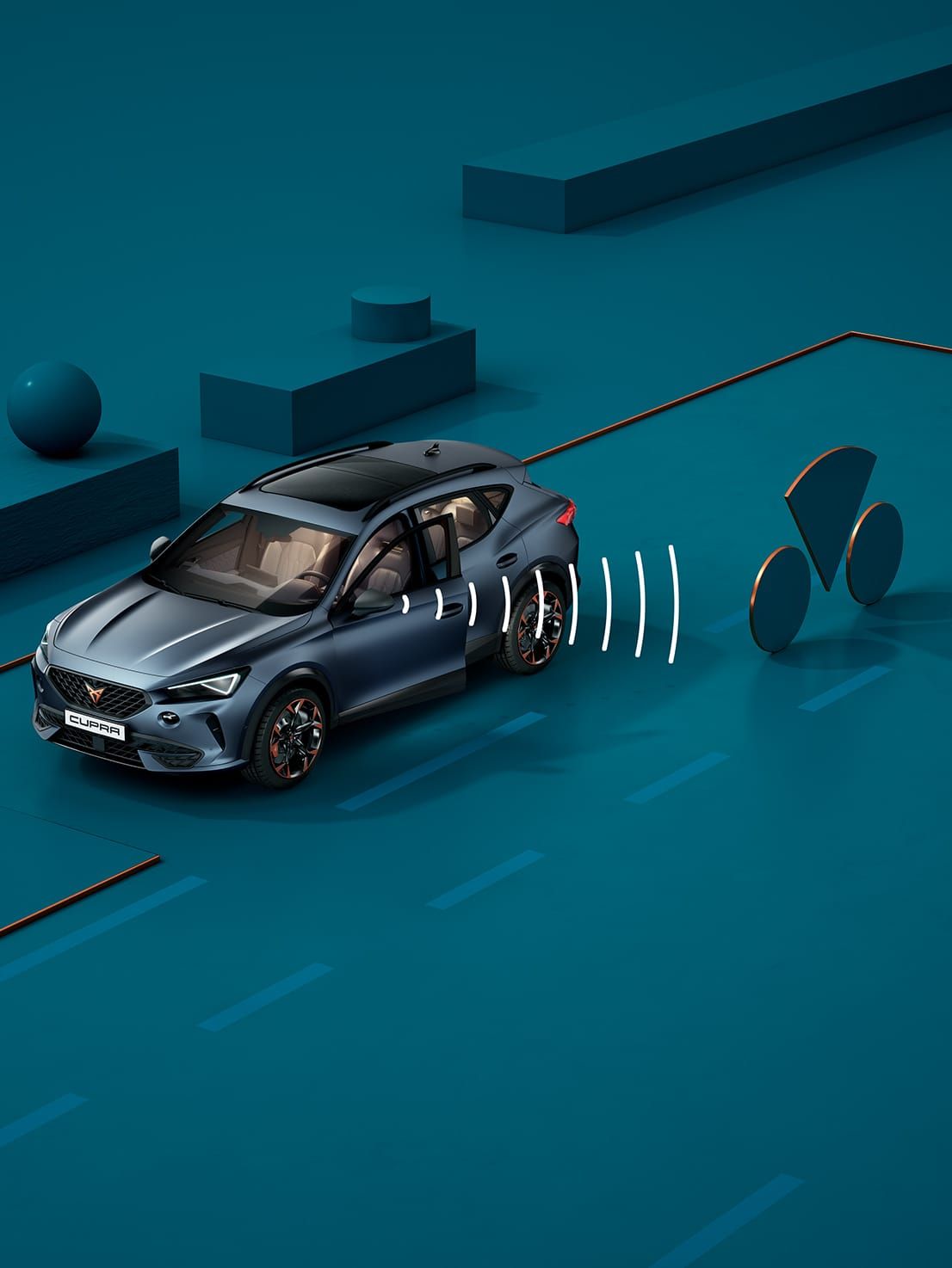 kompaktní sportovní vůz CUPRA Leon 5D ehybrid s asistentem pro vystupování