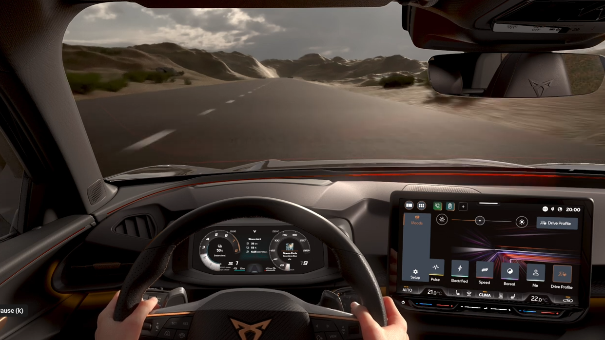 Technologie Smart Light v nové CUPRA Terramar.