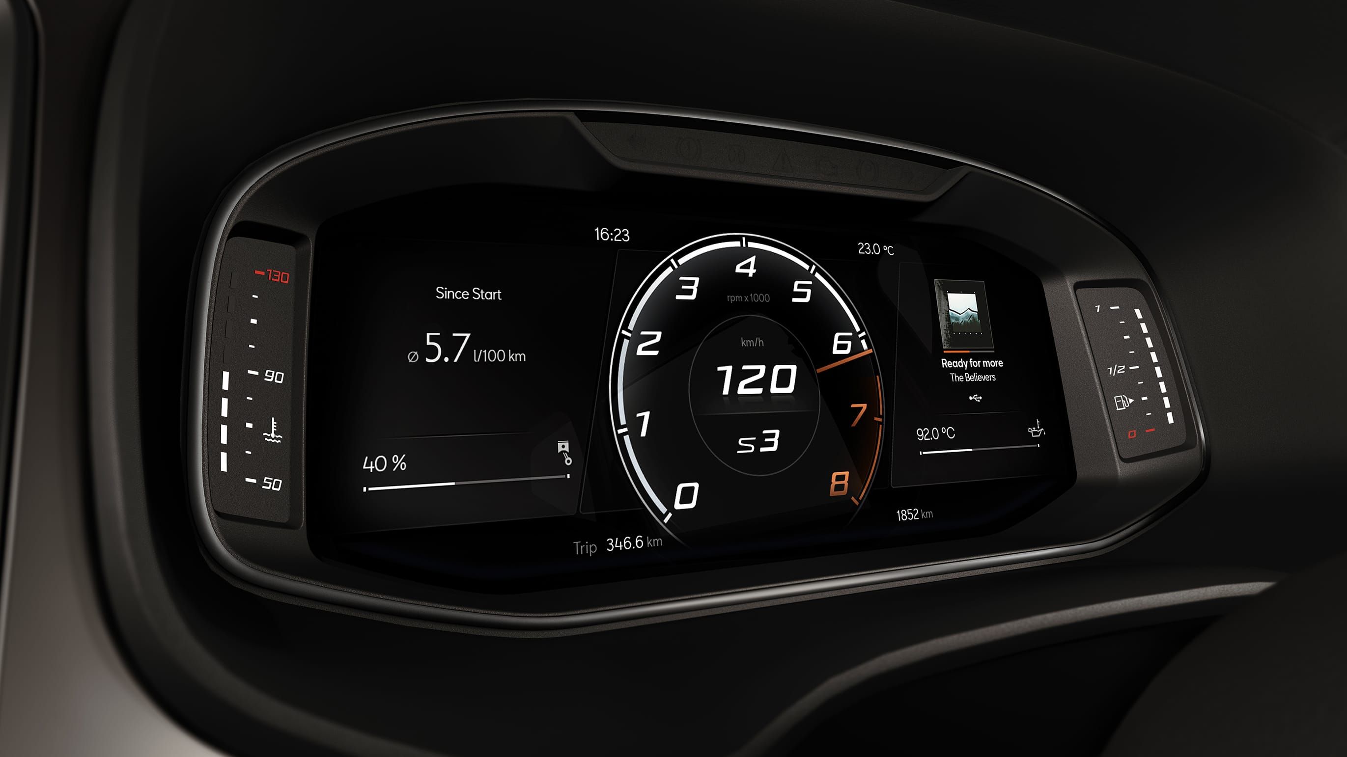 CUPRA Ateca 2020 digitální kokpit s obrazovkou o velikosti 10,25"