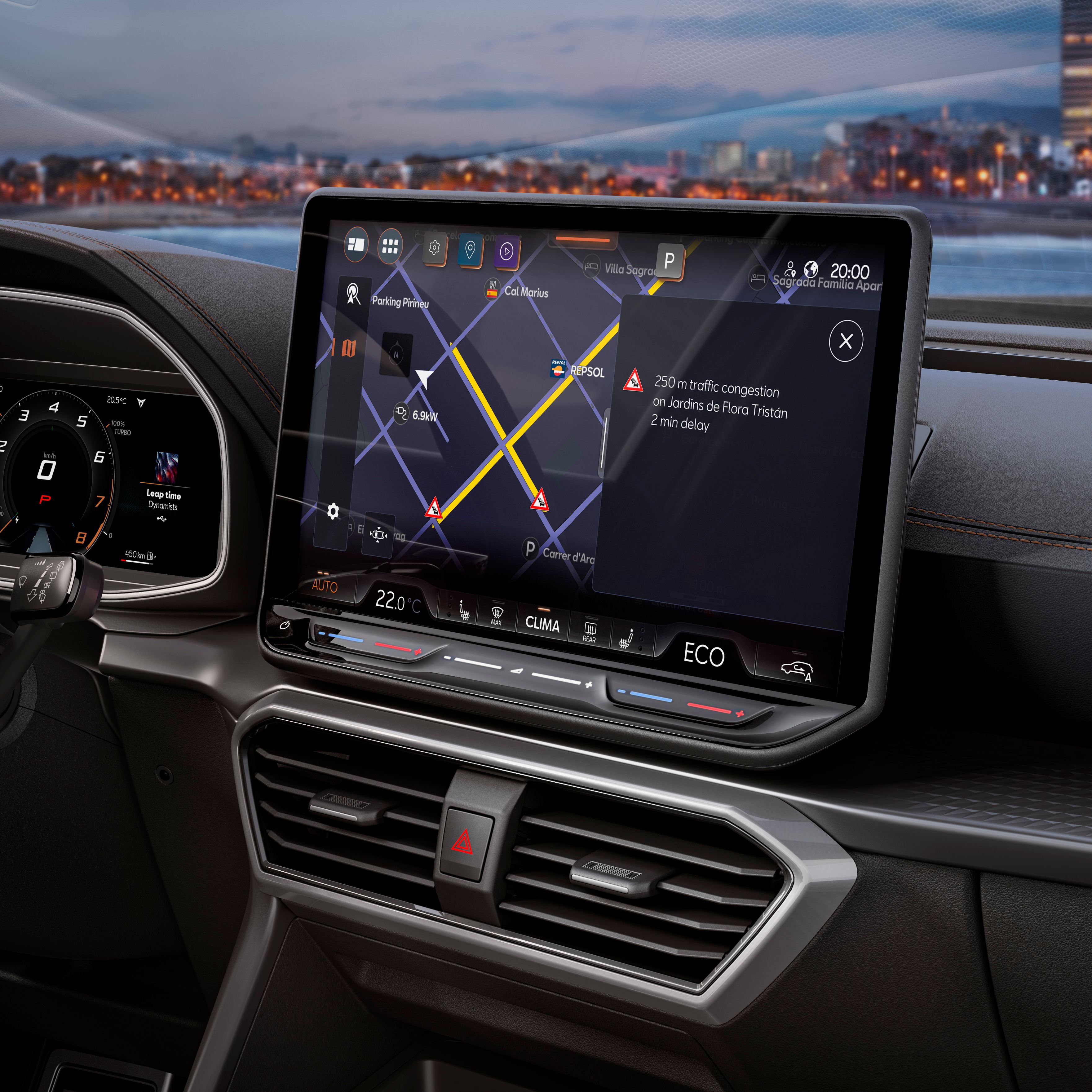 CUPRA Tavascan in Blau beim Ladevorgang