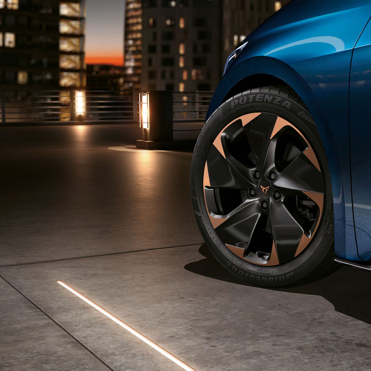 CUPRA Born 19" kola Copper Typhoon