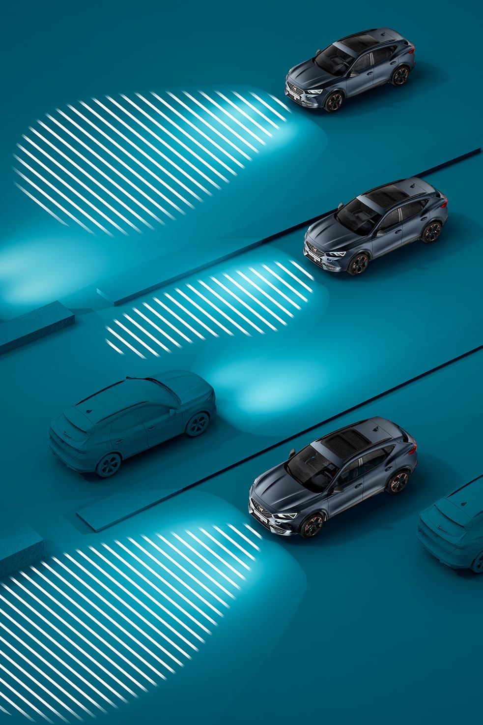 nový cupra formentor suv kupé s dálkovými světly