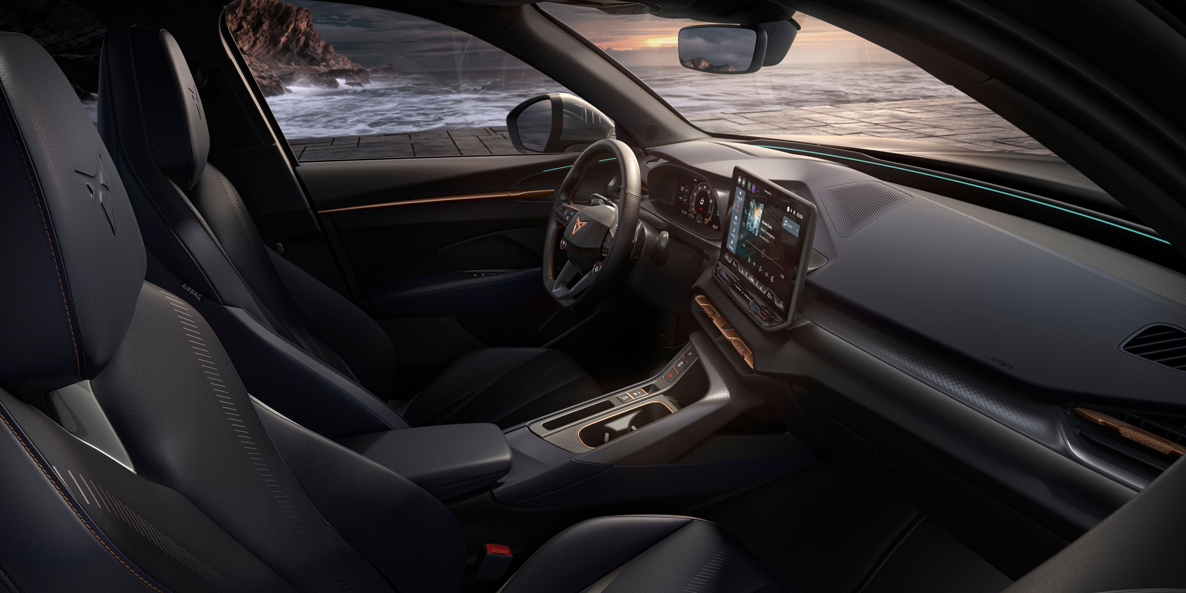 Nový interiér vozu CUPRA Terramar - Deep Ocean