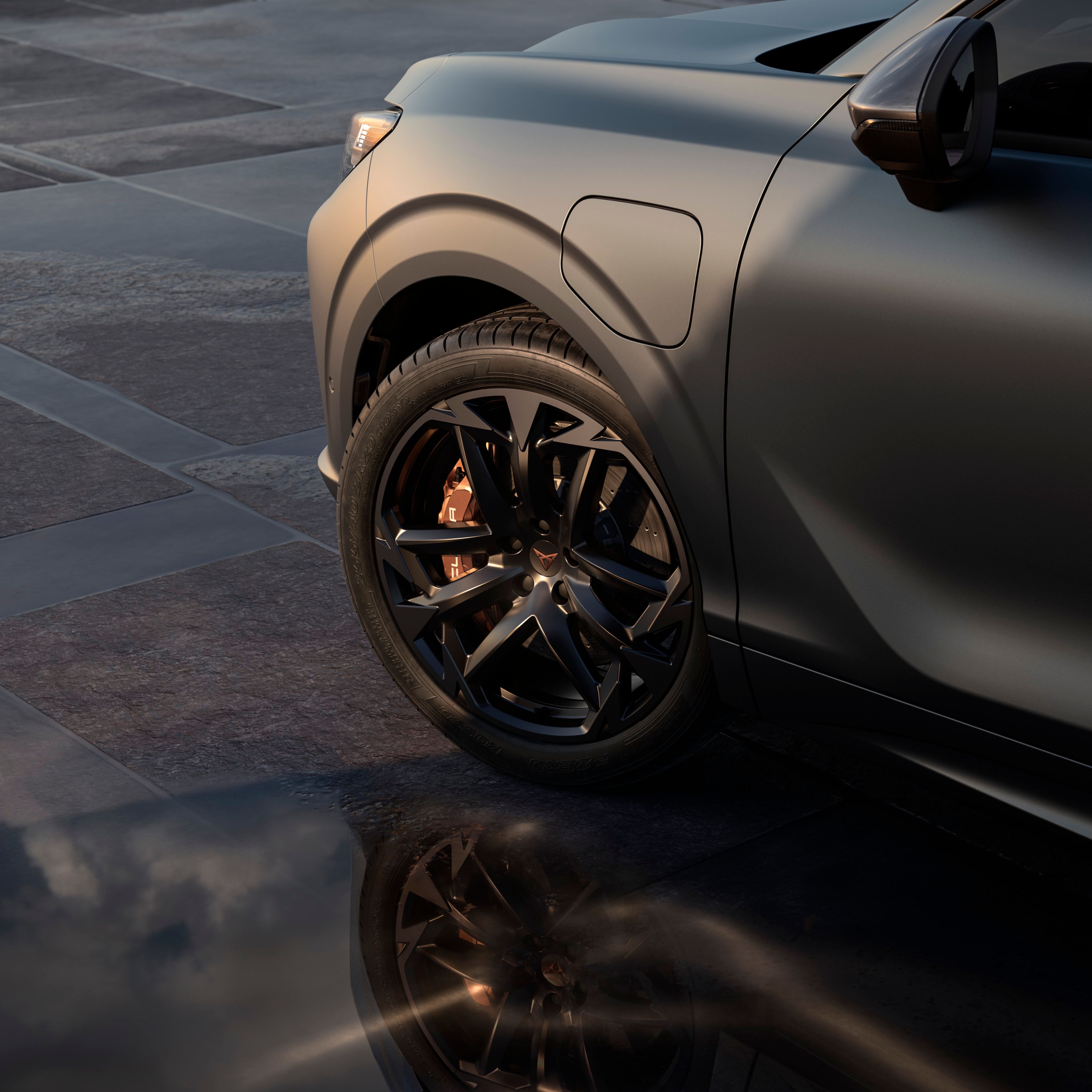 Nová 20" kola z lehkých slitin Vortex Black na nové CUPRA Terramar.
