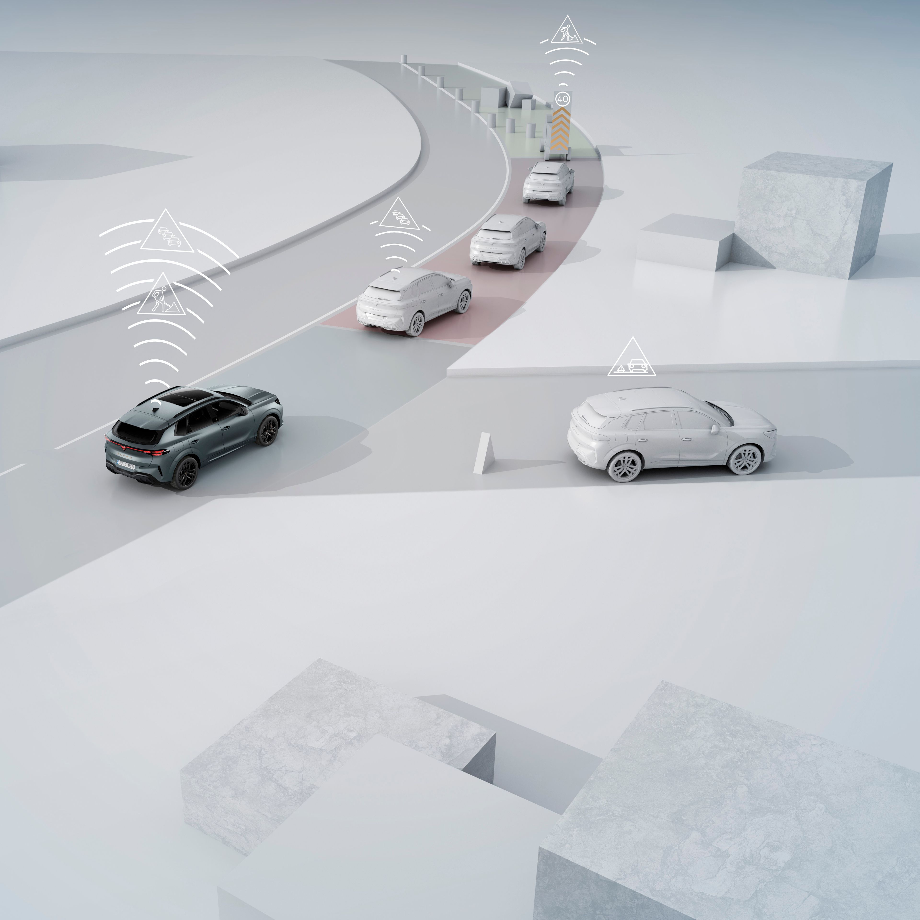 Technologie CAR2X v nové CUPRA Terramar.
