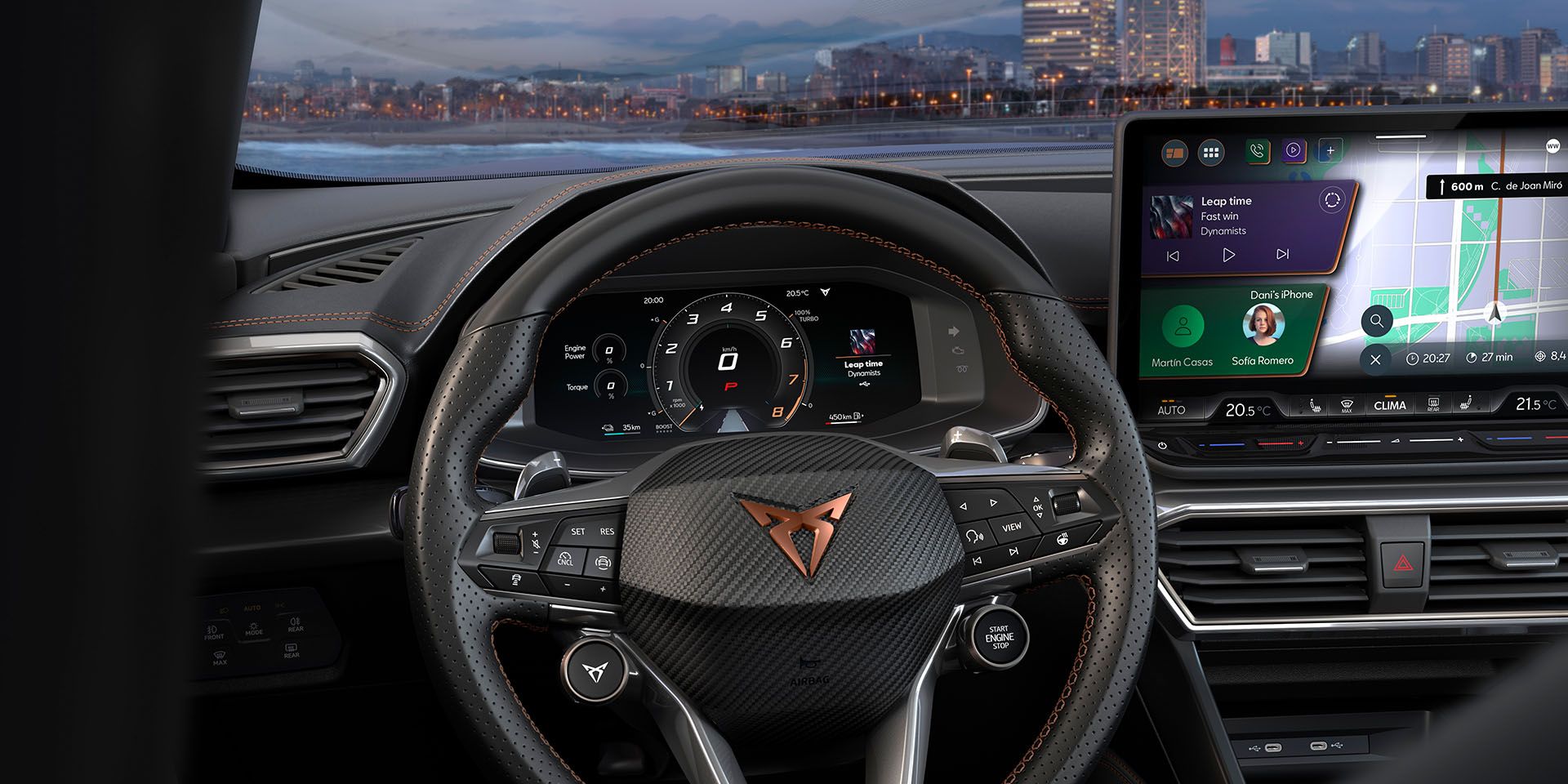 Nový kokpit a infotainment vozu CUPRA Formentor