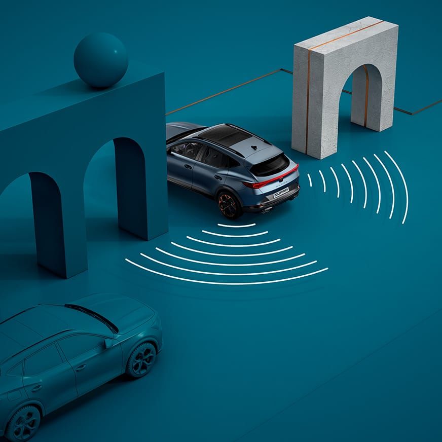 CUPRA Formentor Side Assist a senzor mrtvého úhlu