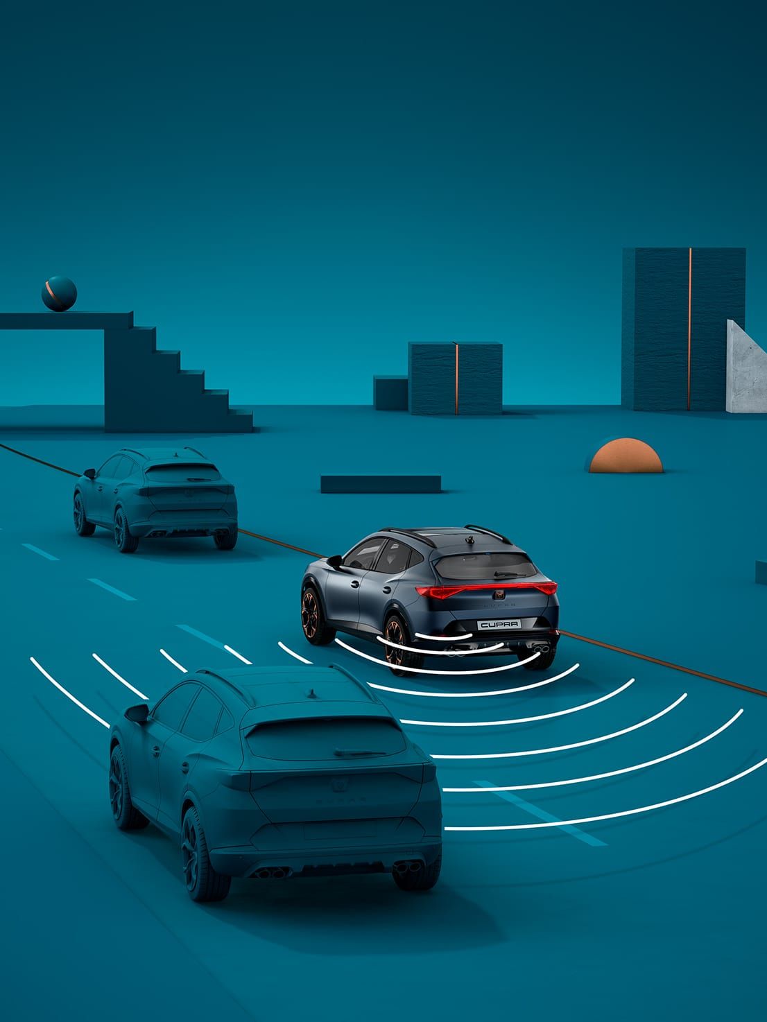kompaktní sportovní vůz CUPRA Leon 5D ehybrid, bezpečnostní výbava, Exit Assist