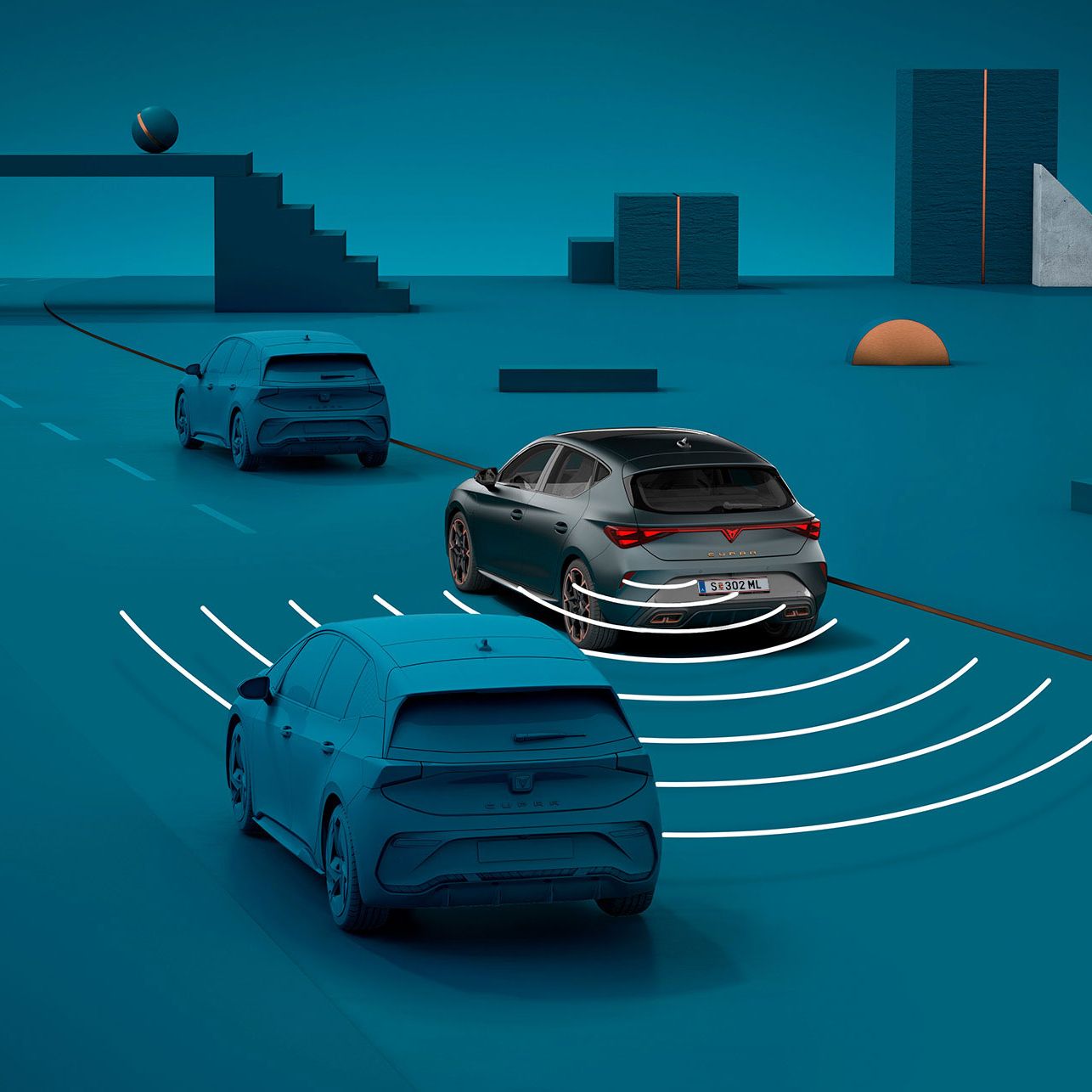 Nová CUPRA Leon Sportstourer s funkcí Exit Warning