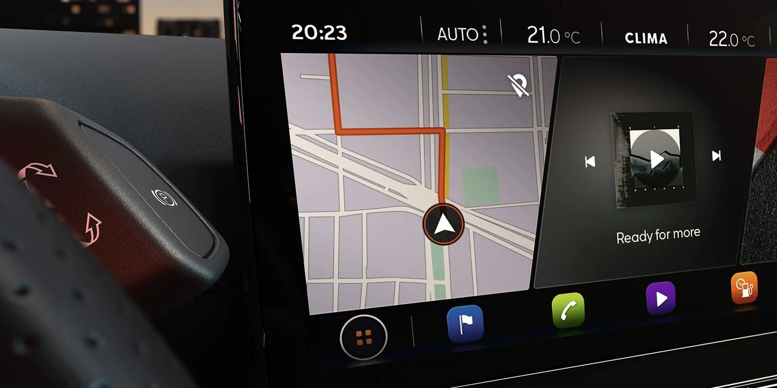 Detailansicht des CUPRA Navigationssystems