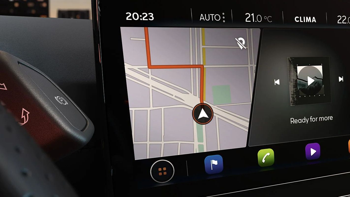 Detailansicht des CUPRA Navigationssystems