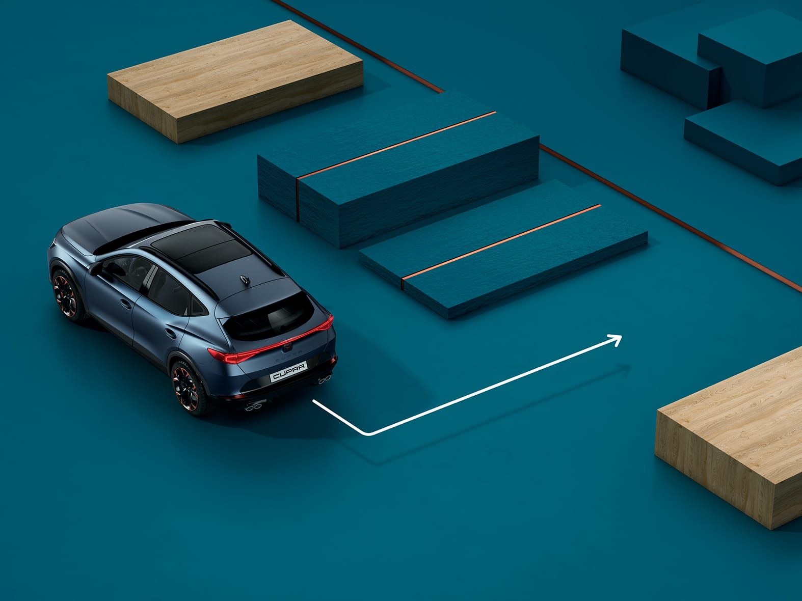kompaktní sportovní vůz CUPRA Leon 5D ehybrid s funkcí parkovacího asistenta