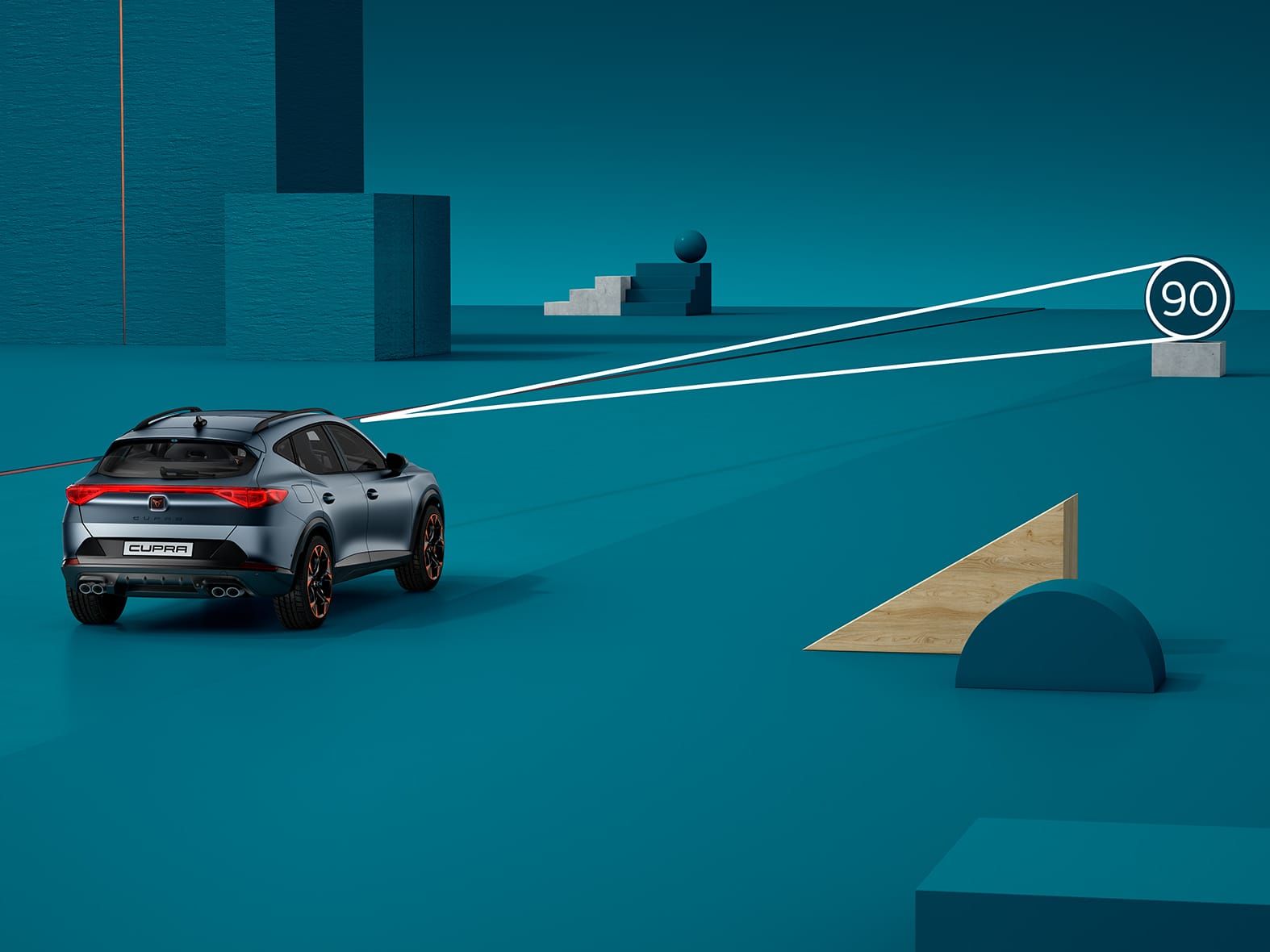 CUPRA Formentor s cestovním asistentem, aby zůstal v pravém jízdním pruhu
