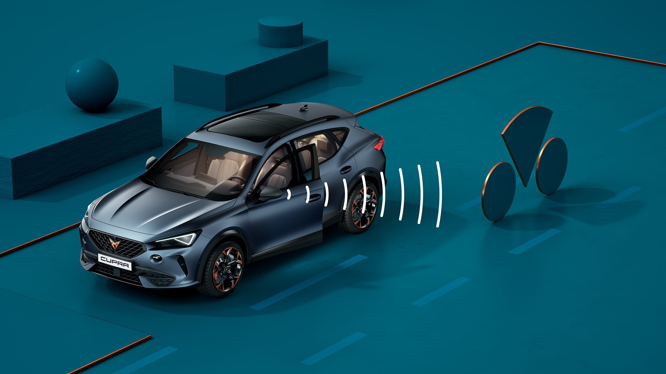 CUPRA Formentor s funkcí Exit Assist