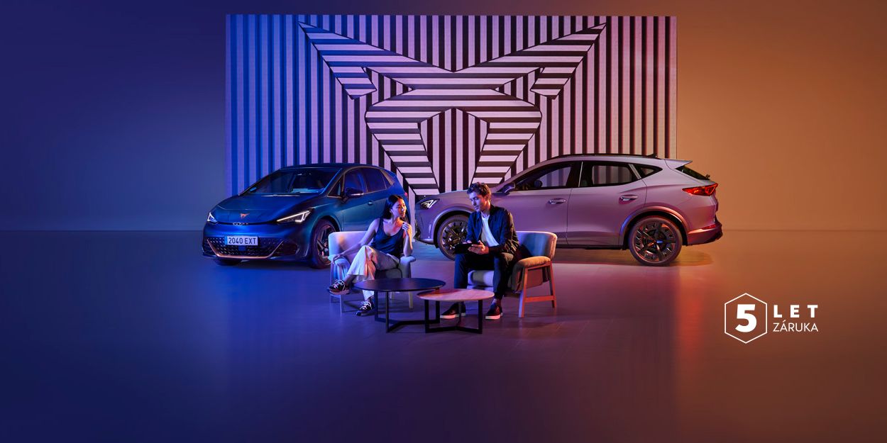 Prodloužená záruka CUPRA na 5 let nebo 100 000 km.