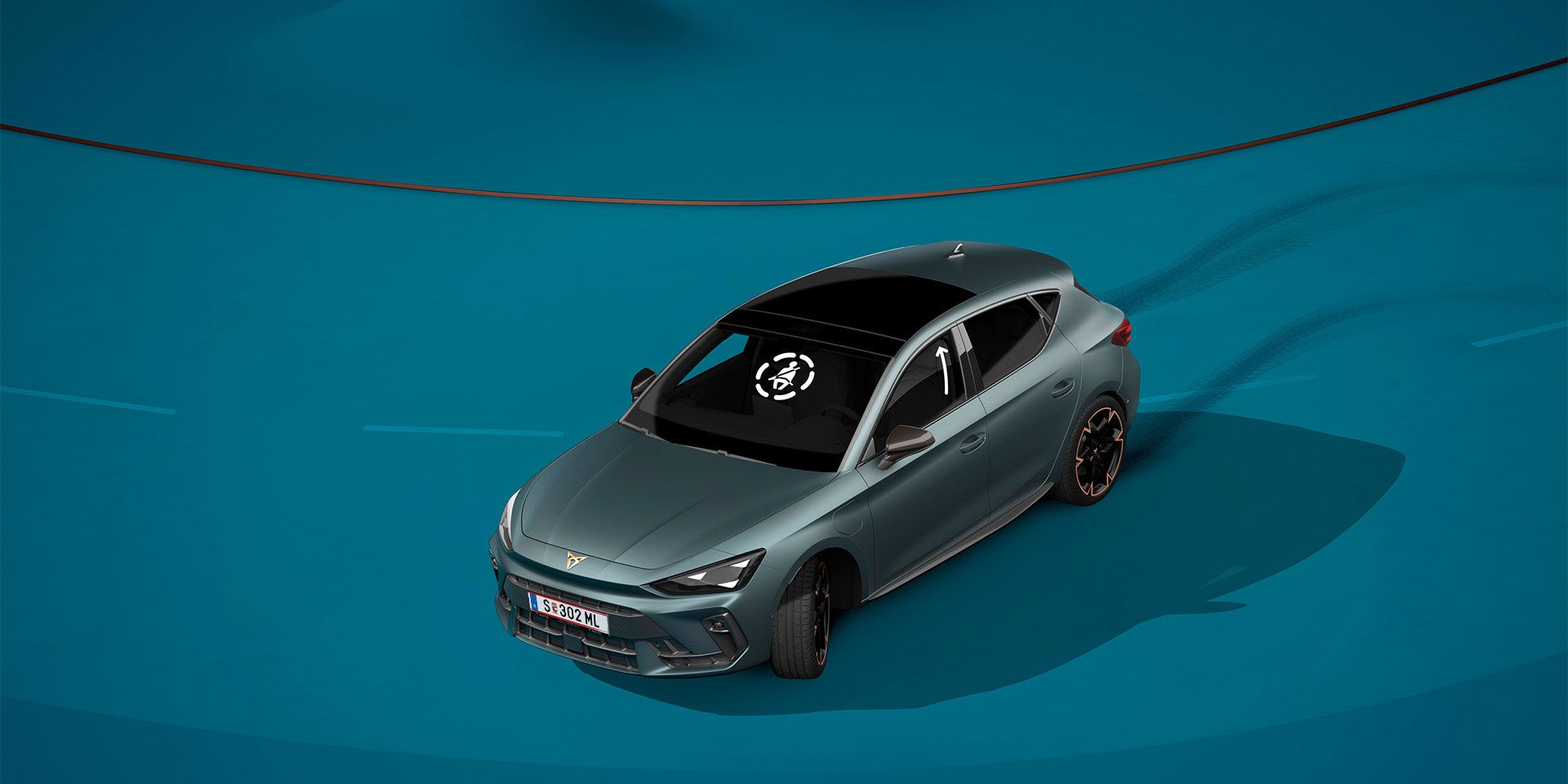 Přednárazová funkce Pre-Crash u nové CUPRA Leon Sportstourer. 