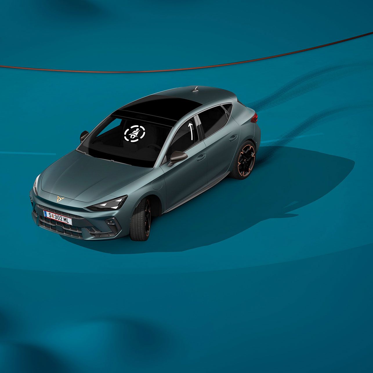 Přednárazová funkce Pre-Crash u nové CUPRA Leon Sportstourer. 